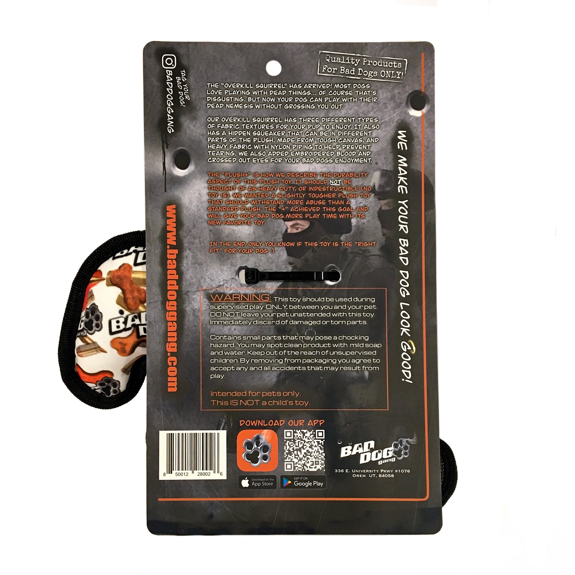 Squirrel + Dog + Toy - Overkill Series - Squirrel Plush+